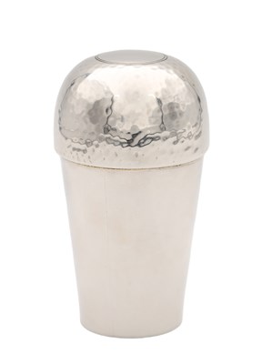 Lot A LATE 19TH CENTURY ENGLISH SILVER MEDICINE BEAKER