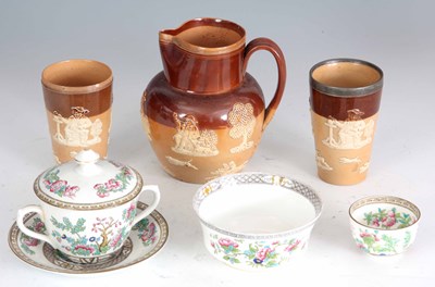Lot 14 - A LATE 19TH CENTURY DOULTON LAMBETH TWO TONE...