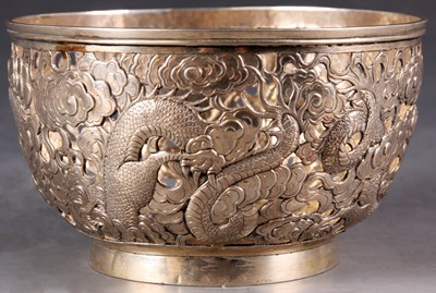Lot 120 - A 19th Century Chinese Silver BOWL finely...