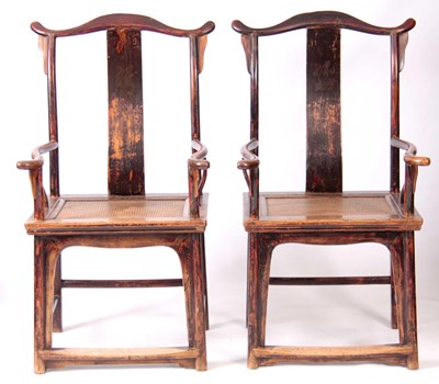 Lot 171 - A PAIR OF 18TH CENTURY CHINESE BURGUNDY...