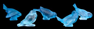 Lot 19 - RENÉ LALIQUE. A COLLECTION OF FIVE EARLY 20th...