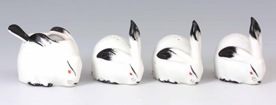 Lot 52 - A SET OF ART DECO THEODORE HAVILAND RABBITS...