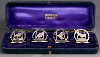 Lot 200 - A fine cased set of four George V Silver...
