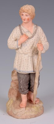Lot 68 - A LATE 19TH CENTURY RUSSIAN BISQUE PORCELAIN...