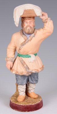 Lot 69 - A LATE 19TH CENTURY RUSSIAN BISQUE PORCELAIN...