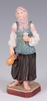 Lot 70 - A LATE 19TH CENTURY RUSSIAN BISQUE PORCELAIN...