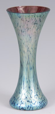Lot 9 - AN ART NOUVEAU LOETZ PAPILLON GLASS TAPERING...