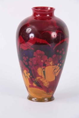 Lot 43 - A RARE DOULTON FLAMBE VASE decorated with an...
