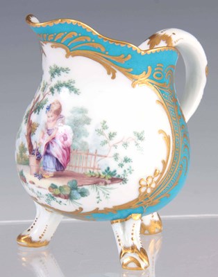 Lot 60 - A FINE 19TH CENTURY SEVRES PORCELAIN CREAM JUG...