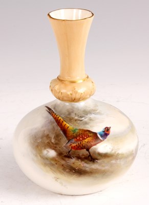 Lot 43 - JAMES STINTON A ROYAL WORCESTER SQUAT BULBOUS...