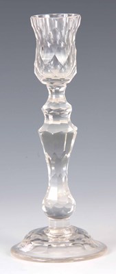 Lot 3 - AN 18TH/EARLY 19TH CENTURY CIRCULAR BASE FACET...
