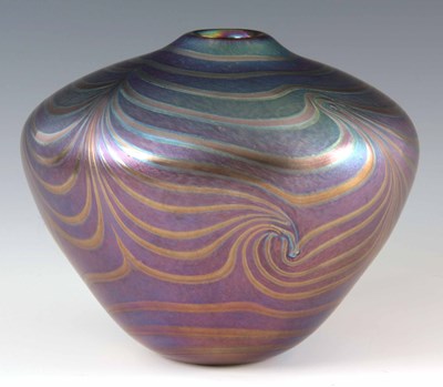 Lot 11 - A 20TH CENTURY JOHN DITCHFIELD GLASS FORM...