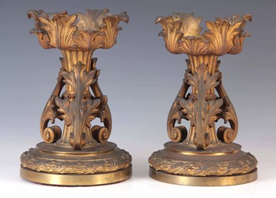 Lot 264 - A PAIR OF EARLY 19TH CENTURY GILT ORMOLU FIRE...