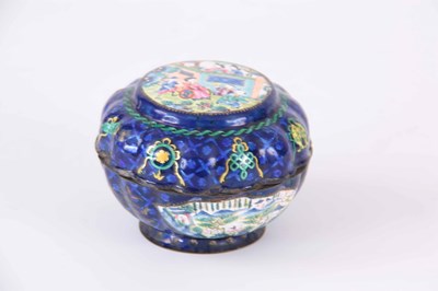 Lot 88 - 19TH CENTURY CHINESE CANTON ENAMEL LIDDED BOWL...