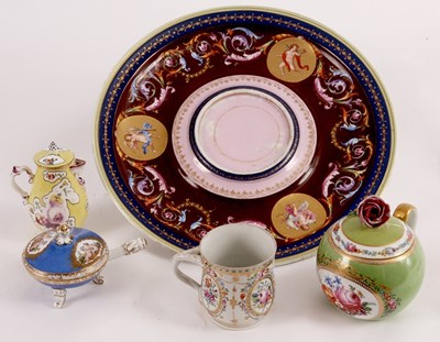 Lot 69 - A LATE 19TH CENTURY VIENNA STYLE EWER STAND...