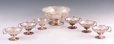 Lot 151 - A 1966 HALLMARKED SILVER DESSERT SERVICE BY...