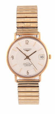 Lot 195 - A GENTLEMAN'S 1960's 9CT GOLD LONGINES...