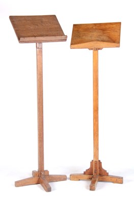 Lot 1022 - TWO EARLY 20TH CENTURY OAK LECTURNS