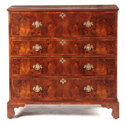Lot 1025 - A 19TH CENTURY AND LATER BURR WALNUT...
