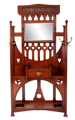 Lot 1035 - AN ARTS AND CRAFT SHEPLAND & PETTER MAHOGANY...