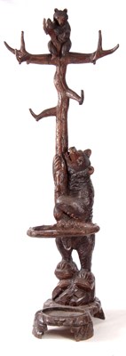 Lot 1039 - A GOOD 19TH CENTURY FINELY CARVED BLACK...