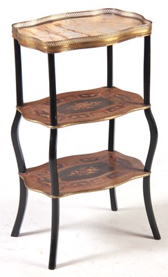 Lot 1056 - A 19TH CENTURY FRENCH SERPENTINE SHAPED...