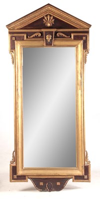 Lot 1066 - A LARGE 20TH CENTURY ADAM STYLE HANGING MIRROR...