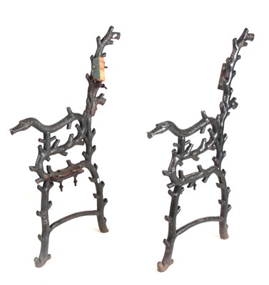 Lot 1079 - A REGENCY COALBROOKDALE STYLE CASTIRON GARDEN...