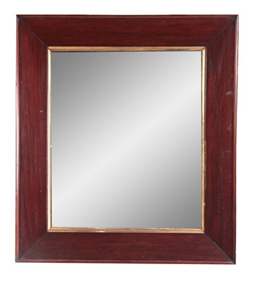 Lot 1089 - A 19TH CENTURY CHAMFERED EDGE ROSEWOOD HANGING...