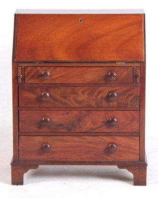 Lot 1110 - A MINATURE LATE 19TH CENTURY MAHOGANY BUREAU...