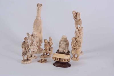 Lot 162 - A COLLECTION OF NINE JAPANESE MEIJI PERIOD...