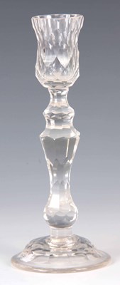 Lot 22 - AN 18TH/EARLY 19TH CENTURY CIRCULAR BASE FACET...