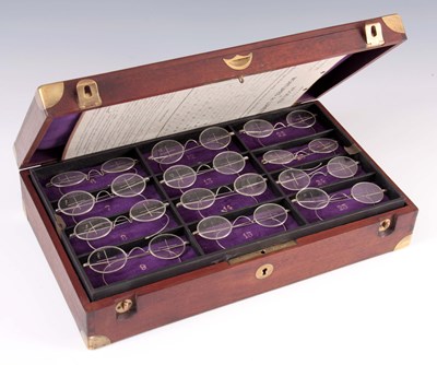 Lot 298 - A LATE 19TH CENTURY CASED SET OF OPTICIANS...
