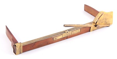 Lot 307 - A 19th CENTURY CONTINENTAL FRUITWOOD AND BRASS...