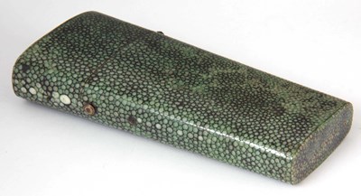 Lot 312 - A GEORGE III SHAGREEN CASED DRAWING SET of...