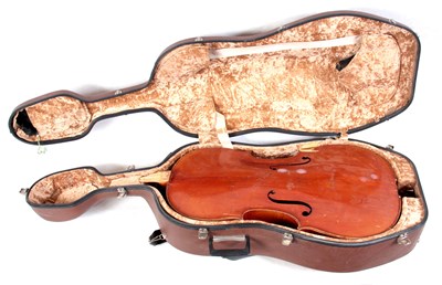 Lot 323 - A MID 20TH CENTURY CELLO BODY BY JOHANN...