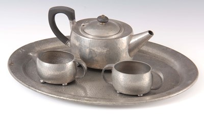Lot 336 - AN EARLY 20TH CENTURY LIBERTY’S TUDRIC PEWTER...