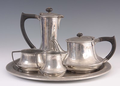 Lot 338 - A 1920's LIBERTY & CO. TUDRIC HAMMERED PEWTER...