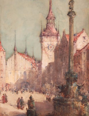 Lot 375 - JOHN TERRIES, RWS, (1865-1914) WATERCOLOUR OF...