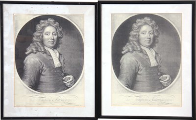 Lot 379 - TWO BLACK AND WHITE PRINTS OF THE FAMOUS...