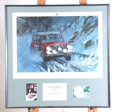 Lot 383 - A LIMITED EDITION MONTE CARLO RALLY 1964 PRINT...