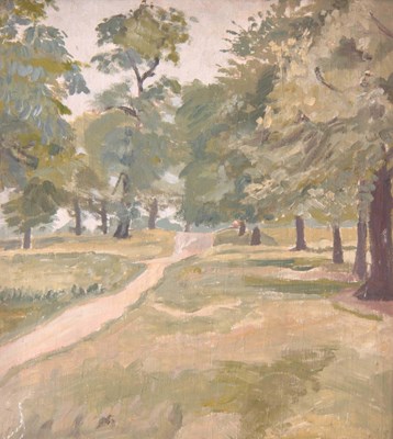 Lot 392 - AN EARLY 20TH CENTURY OIL ON BOARD depicting a...