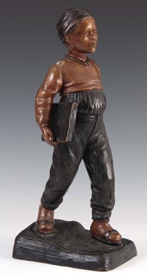 Lot 416 - AN EARLY 20TH CENTURY AUSTRIAN BRONZE FIGURE...