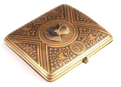 Lot 433 - AN EARLY 20TH CENTURY BIDRI WARE GILT INLAID...