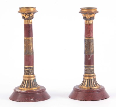 Lot 444 - A pair of early 20th century Egyptianesque...
