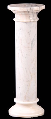 Lot 446 - A 19TH CENTURY MARBLE CIRCULAR COLUMN with...