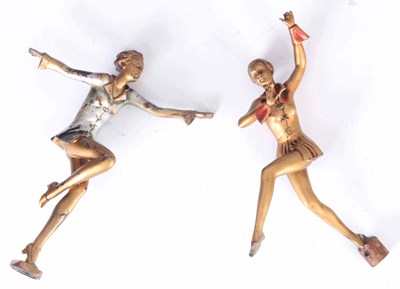 Lot 490 - A PAIR OF ART DECO COLD PAINTED SCULPTURES...