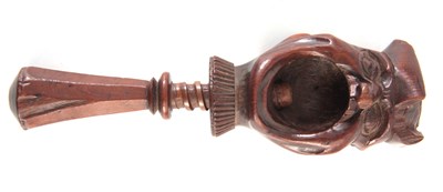 Lot 502 - A 19TH CENTURY GROTESQUE TWO FACED TREEN...