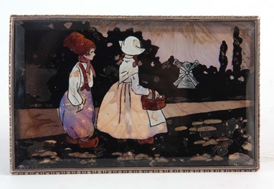 Lot 513 - AN EARLY 20TH CENTURY BUTTERFLY WING PICTURE,...