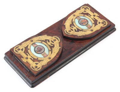 Lot 535 - A LATE 19th CENTURY WALNUT AND ORMOLU MOUNTED...